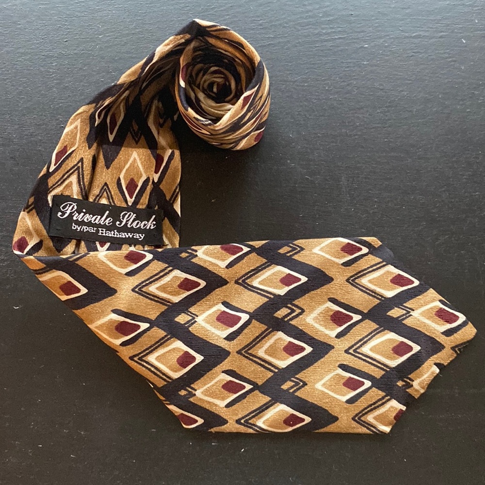 New Private Stock mens silk tie